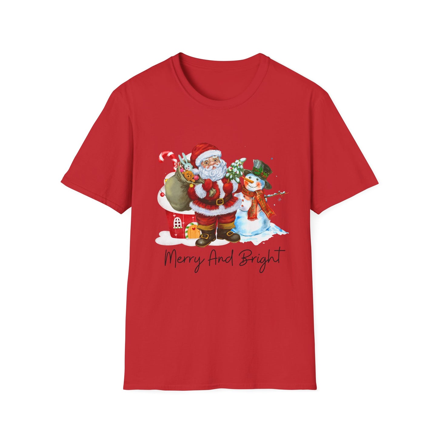 Merry And Bright Unisex Softstyle T-Shirt