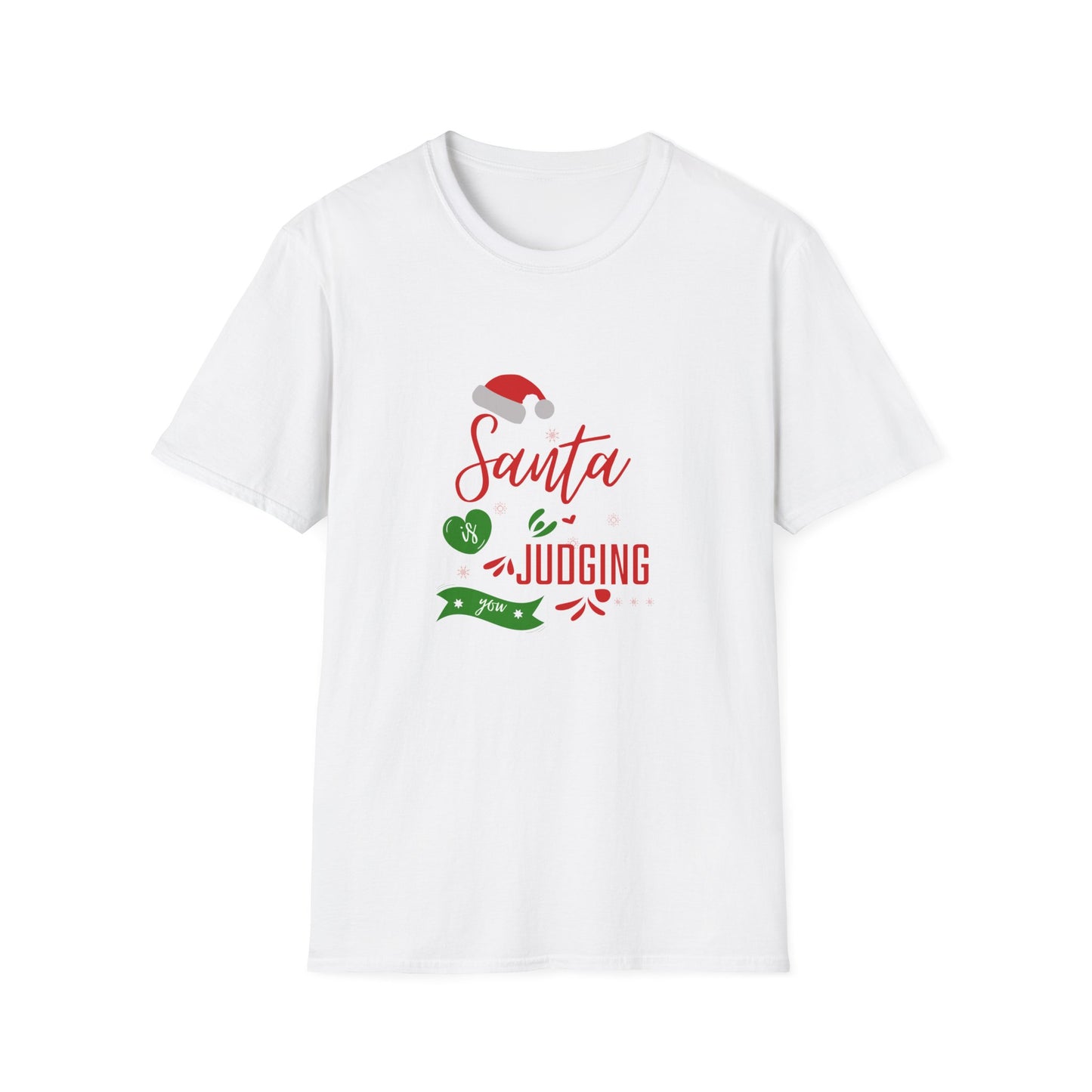 Santa is judging you Unisex Softstyle T-Shirt