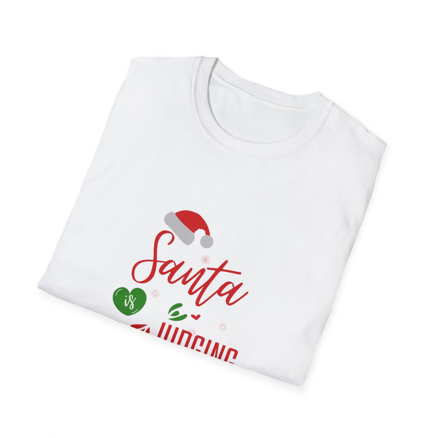 Santa is judging you Unisex Softstyle T-Shirt