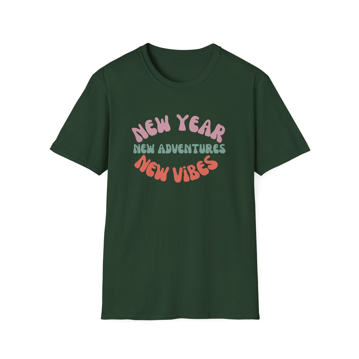 New Year New Adventures New Vibes Unisex Softstyle T-Shirt