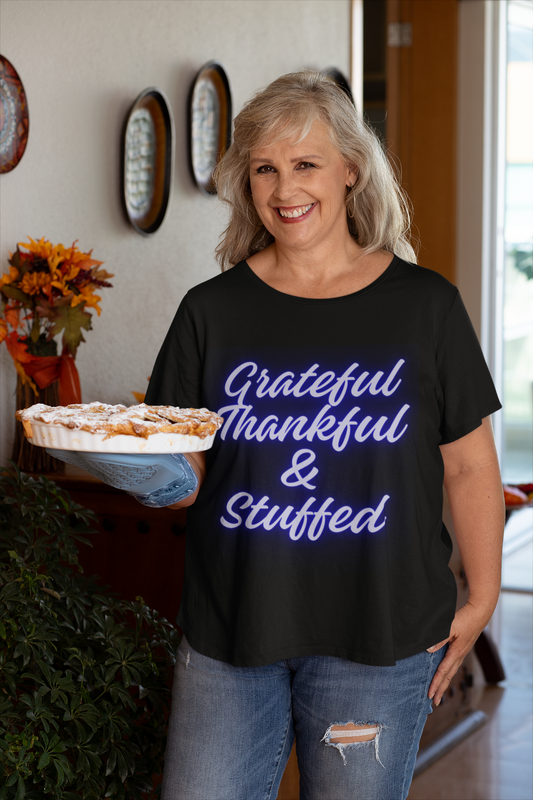 Grateful thankful and stuffed Unisex Softstyle T-Shirt