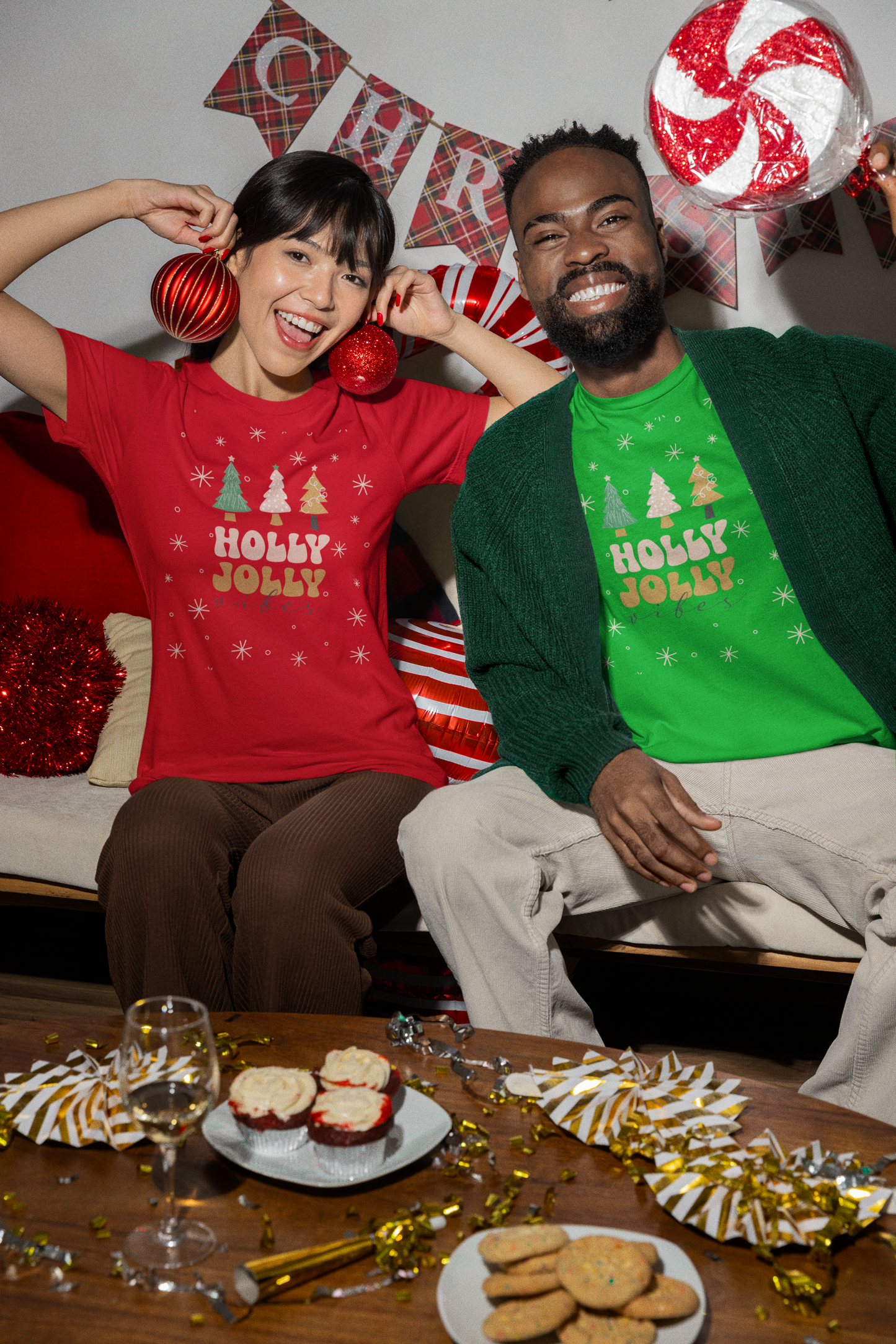 Holly Jolly Unisex tshirts