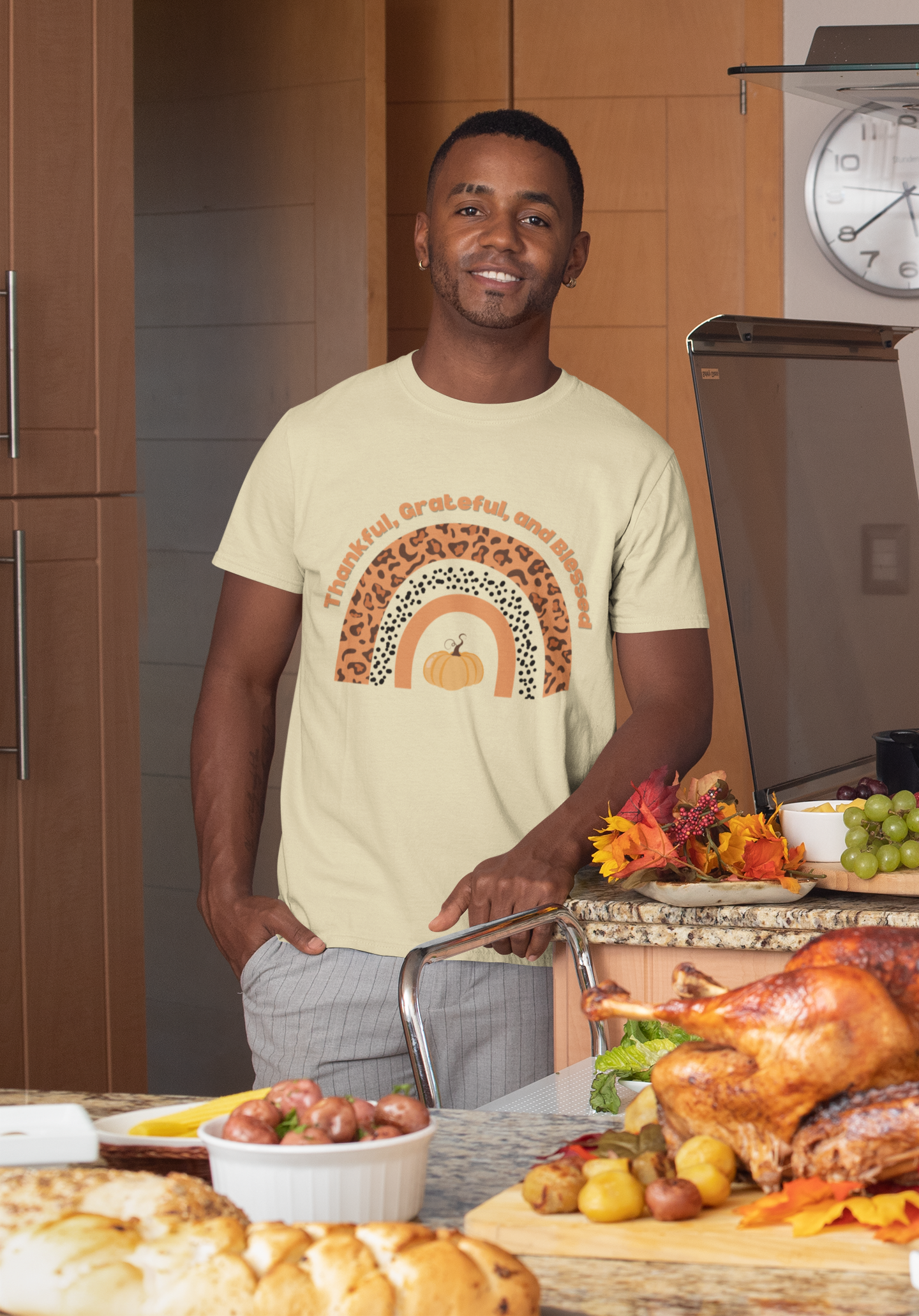 Thankful, Grateful, Blessed Unisex Softstyle T-Shirt