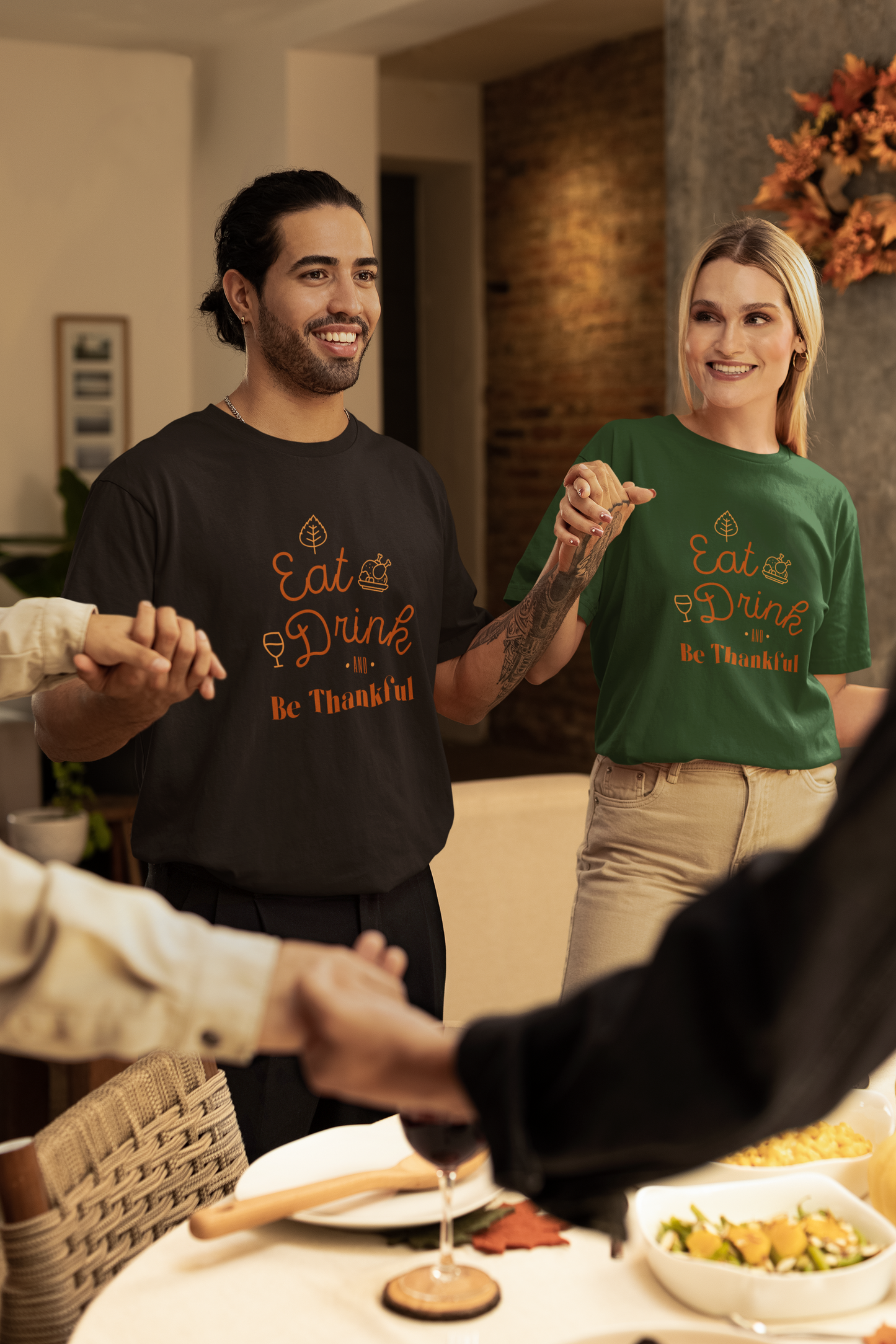 Eat, Drink and Be Thankful Unisex Softstyle T-Shirt