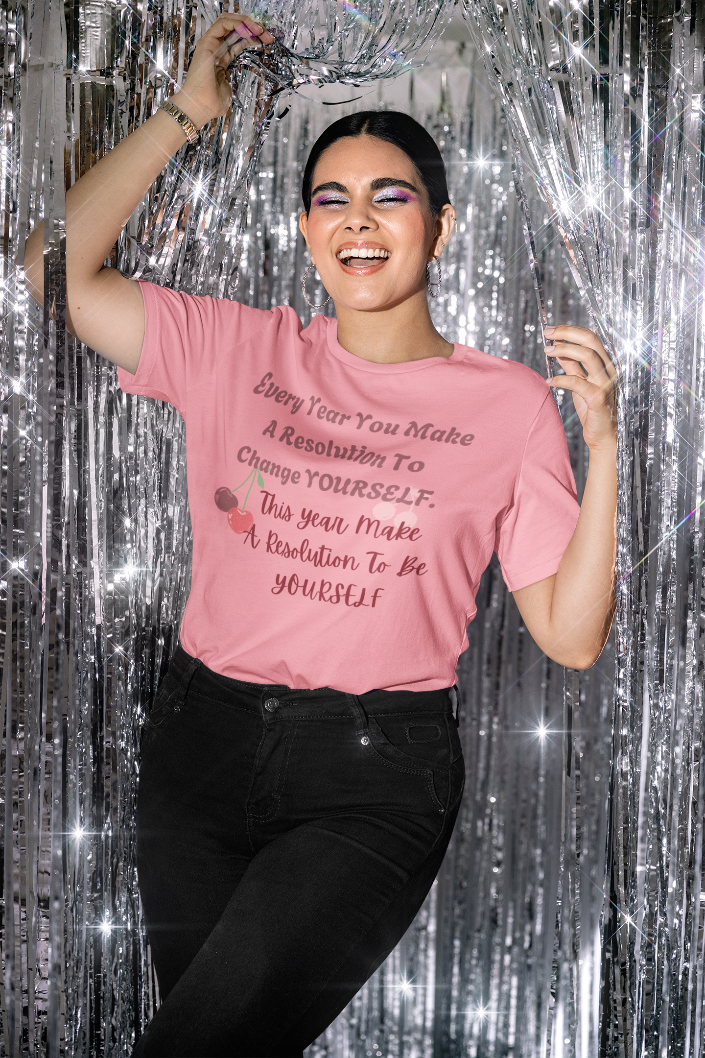 This Year Make A Resolution To Be Yourself Unisex Softstyle T-Shirt