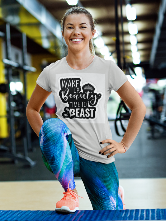 Wake Up Beauty Time To Beast Unisex Softstyle T-Shirt