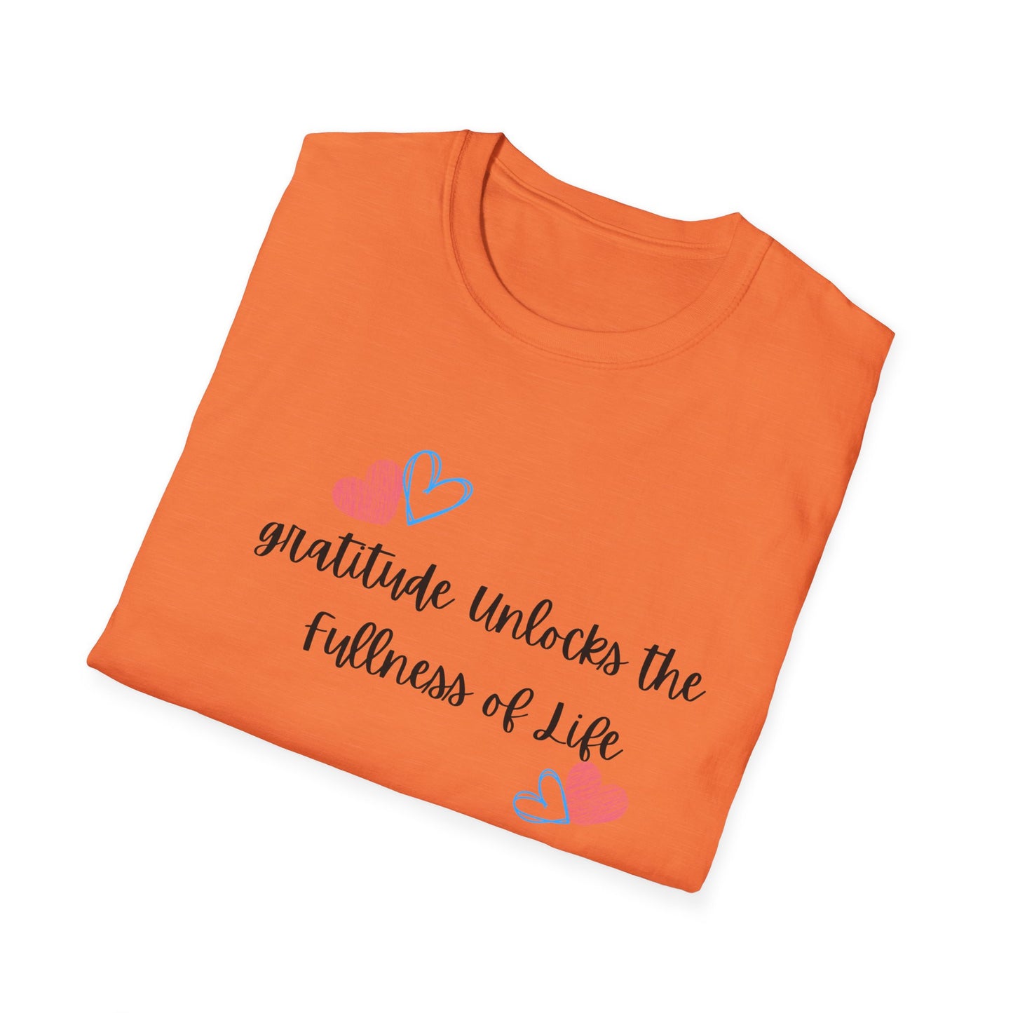 Gratitude Unlocks The Fullness Of Life Unisex Softstyle T-Shirt