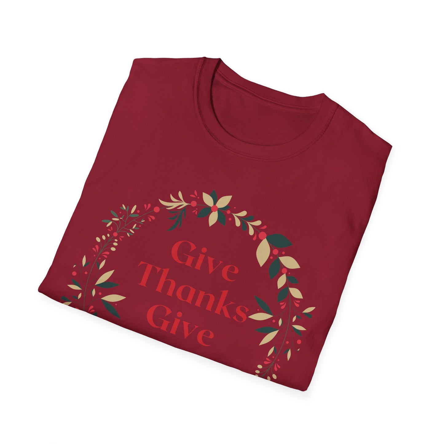 Give Thanks Give Love Unisex Softstyle T-Shirt