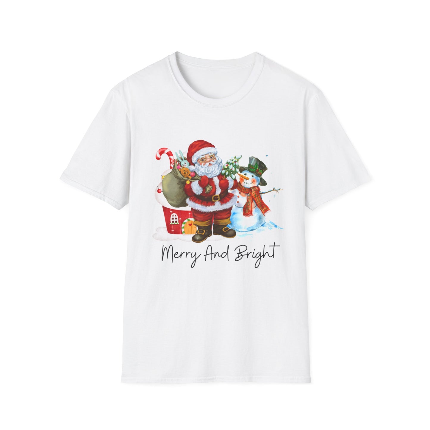 Merry And Bright Unisex Softstyle T-Shirt